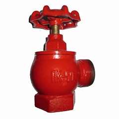 Клапан (вентиль) пожарный угловой КПЧМ 50-1 муфта/цапка 90 град