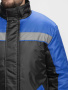 Куртка зимняя Стандарт (Оксфорд), черный/васильковый