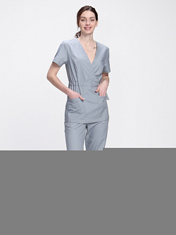 Костюм женский Стар-001 (тк.Коттон-Рич,130) MedLine, серый