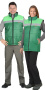 Жилет СИРИУС-ОЗЕЛЕНИТЕЛЬ зелёный с салатовым и СОП