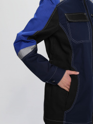 Костюм женский Формула-1 IMP(тк.Смесовая,240) брюки, т.синий/васильковый/черный