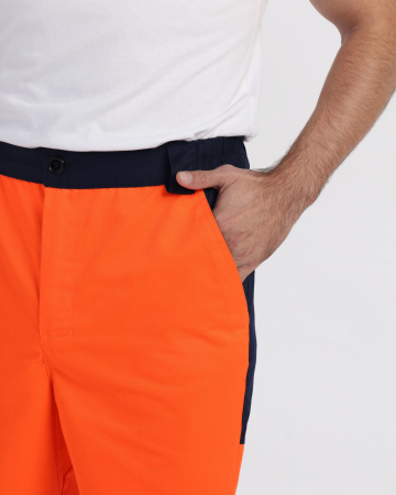 Костюм сигнальный ProfLine Specialist-1 (тк.Смесовая,240) брюки, оранжевый/т.синий