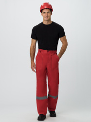 Костюм Легион-1 СОП (тк.Смесовая,210) брюки, красный/черный