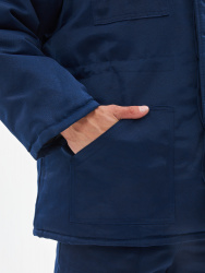 Костюм зимний Легион-К (тк.Смесовая,210) брюки, т.синий/васильковый