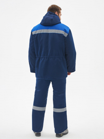 Костюм зимний Легион-К (тк.Смесовая,210) брюки, т.синий/васильковый