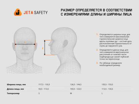 Полумаска Jeta Safety 6500