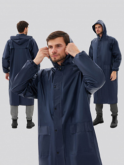 Плащ влагозащитный ProfLine Specialist (ПВХ,210), т.синий