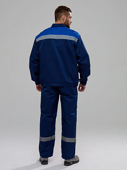 Костюм Квайл-2 СОП (тк.Смесовая,210) п/к, т.синий/васильковый-2