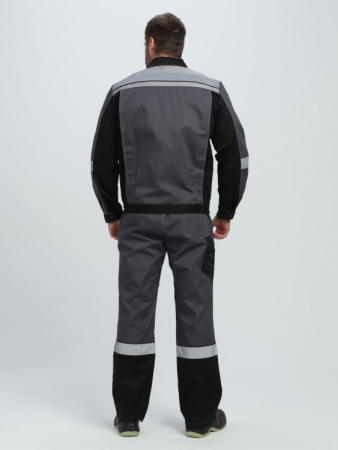 Костюм Виват-2 Премиум IMP (тк.Смесовая,240) п/к, серый/красный