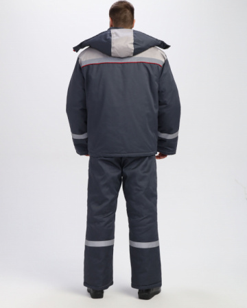 Костюм зимний Флофт-1 IMP (тк.Смесовая,240) брюки, т.серый/св.серый
