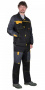 Костюм СИРИУС-ФАВОРИТ куртка, брюки, черный с темно-серым