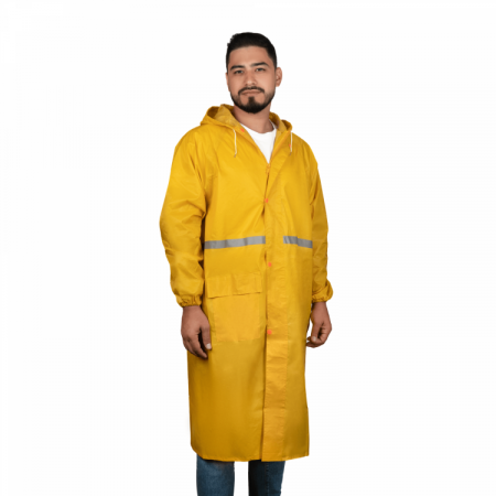 Плащ-дождевик желтый XXL нейлоновый влагозащитный сигнальный Samtools