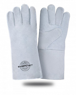 Краги спилковые Safeprotect КАРЕЛИЯ серые (без подкладки) р. 10,5