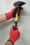 Перчатки нейлоновые с латексным обливом Samtools красно-черные (р. 9)