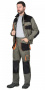 Костюм СИРИУС-МАНХЕТТЕН куртка. брюки оливковый с оранжевым и чер. тк. мех. стрейч пл 260 г/кв.м