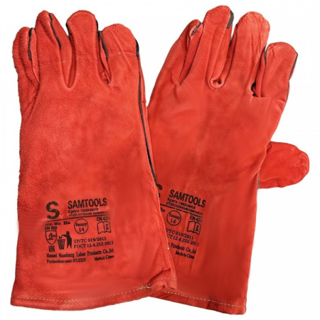 Краги утепленные Samtools красные, р 14/3XL, 35 см