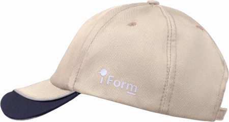 Бейсболка IFORM, бежевый-т.серый