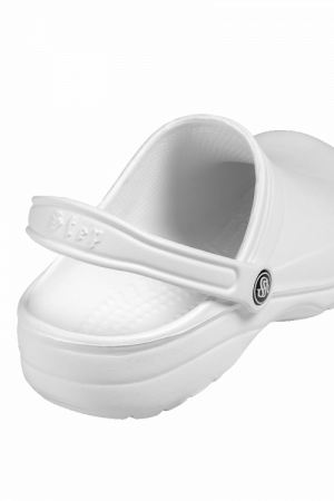Сабо ЭВА Step, с ремешком (белые)