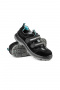 Полуботинки с перфорацией "Трейсер" АХ18 КП/КС, черный/голубой