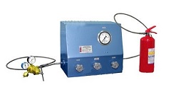 Стенд для испытаний на герметичность ЗПУ и заправки закачных огнетушителей воздухом ТЦ-50